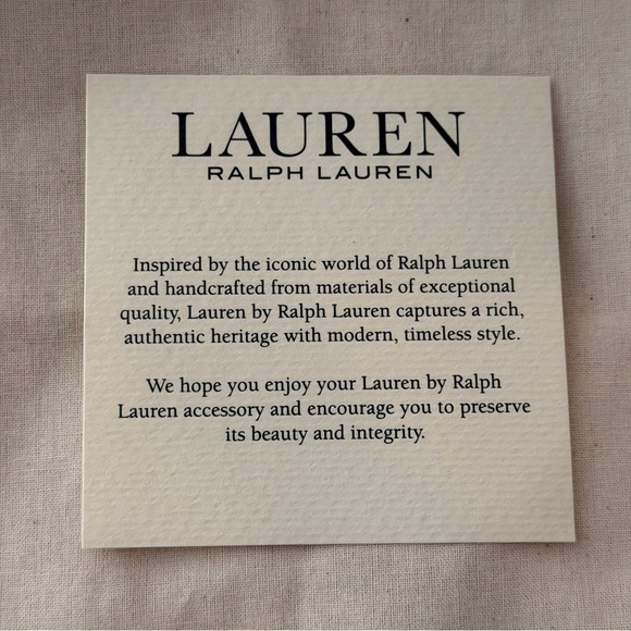 Lauren Ralph Lauren Dryden Marcy Large Satchel Cognac Leather Dust Bag - Picture 13 of 13